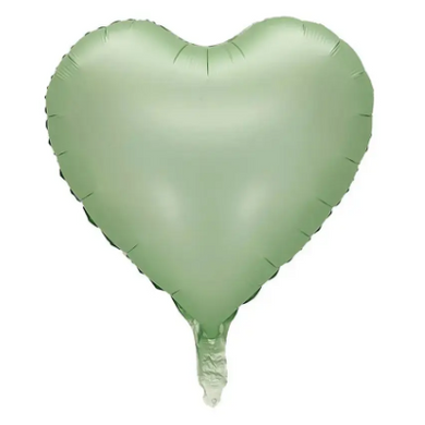 Фольгированный шарик 18” Сердце оливковый сатин (Китай)