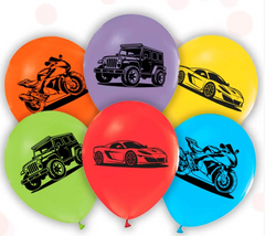 Латексна кулька Balonevi 12” "Транспорт" асорті (50 шт)