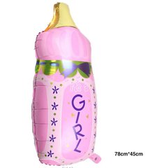 Фольгированный шар Большая фигура бутылочка GIRL (Китай)