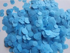 Конфетті тішью 23 мм кружечок блакитний (50 г)