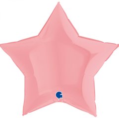 Фольгированный шар Grabo 36” Звезда макарун Розовая