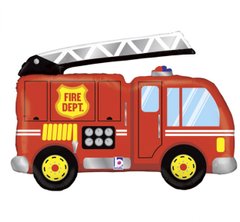 Фольгированный шарик Grabo Большая фигура пожарная машина 99см