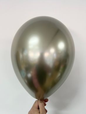Латексна кулька Gemar 13" Хром Просекко (50 шт)